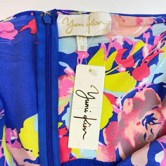 NWT Yumi Kim Floral Halter Wide Leg Jumpsuit in Royal Blue, Size - Picture 8 of 9